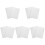 Set Of 5 Dry Erasers Erasable White Boards Double-Sided Message 4