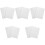 Set Of 5 Dry Erasers Erasable White Boards Double-Sided Message 5