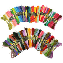 124Pcs Colorful Cotton Embroidery Threads for DIY Sewing Projects