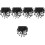 2500Pcs Black Rubber Protective Caps for Bolts Screw Covers Dome Ends 4
