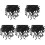 2500Pcs Black Rubber Protective Caps for Bolts Screw Covers Dome Ends 2