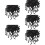2500Pcs Black Rubber Protective Caps for Bolts Screw Covers Dome Ends 10