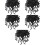 2500Pcs Black Rubber Protective Caps for Bolts Screw Covers Dome Ends 7