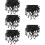 2500Pcs Black Rubber Protective Caps for Bolts Screw Covers Dome Ends 11