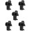 5Pcs Black ABS Projector Stand Pivot Adjustable Tray for Home Use 10