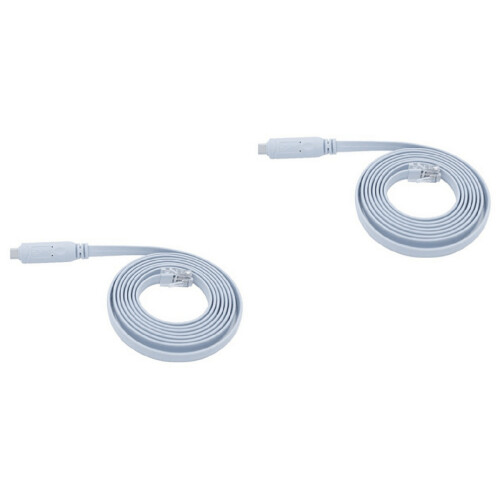 2Pcs USB C to Ethernet Console Cable Sky Blue for Laptop Router Link 2