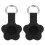 4Pcs Black Protective Cover with Keychain for Finder Case Holder 9