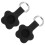 4Pcs Black Protective Cover with Keychain for Finder Case Holder 1
