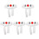 5Pcs Traditional Japanese Cotton Headbands Adjustable Karate Chef Use 4