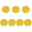 7Pcs Yellow Roller Hockey Training Pucks Low Friction Professional 2