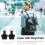 4Pcs Black Protective Cover with Keychain for Finder Case Holder 6