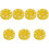 7Pcs Yellow Roller Hockey Training Pucks Low Friction Professional 3