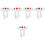 5Pcs Traditional Japanese Cotton Headbands Adjustable Karate Chef Use 6