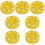 7Pcs Yellow Roller Hockey Training Pucks Low Friction Professional 7