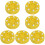 7Pcs Yellow Roller Hockey Training Pucks Low Friction Professional 6