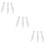 9Pcs Fine Workmanship White Plastic Scale Tweezers for Labs 5