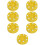 7Pcs Yellow Roller Hockey Training Pucks Low Friction Professional 10