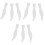 9Pcs Fine Workmanship White Plastic Scale Tweezers for Labs 2