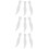 9Pcs Fine Workmanship White Plastic Scale Tweezers for Labs 4