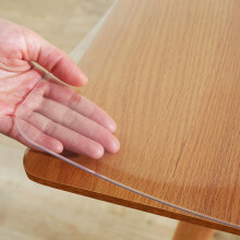 Clear Table Protector 2mm Thick PVC Cover 16x32in Heat Resistant Desk Mat for Dining Table
