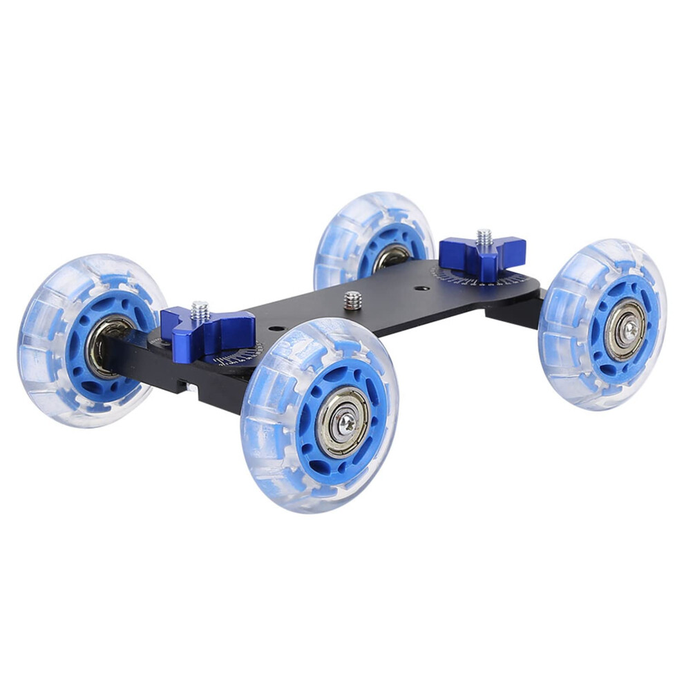 Mini Desktop Camera Slider For Dslr With Smooth Silent Motion Aluminum Alloy Silicone Wheels 9187378069219