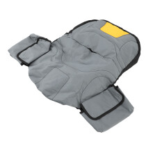 Rainproof Grass Mower Seat Cover Grey & Yellow, Adjustable, 48x40x35cm