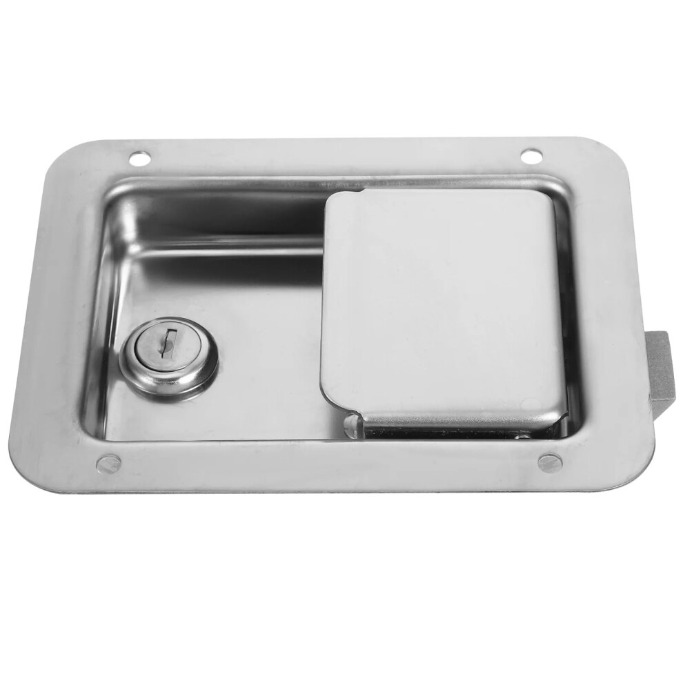 Heavy Duty Stainless Steel Toolbox Latch Paddle Handle Lock With Keys, Universal Fit 9199774871488