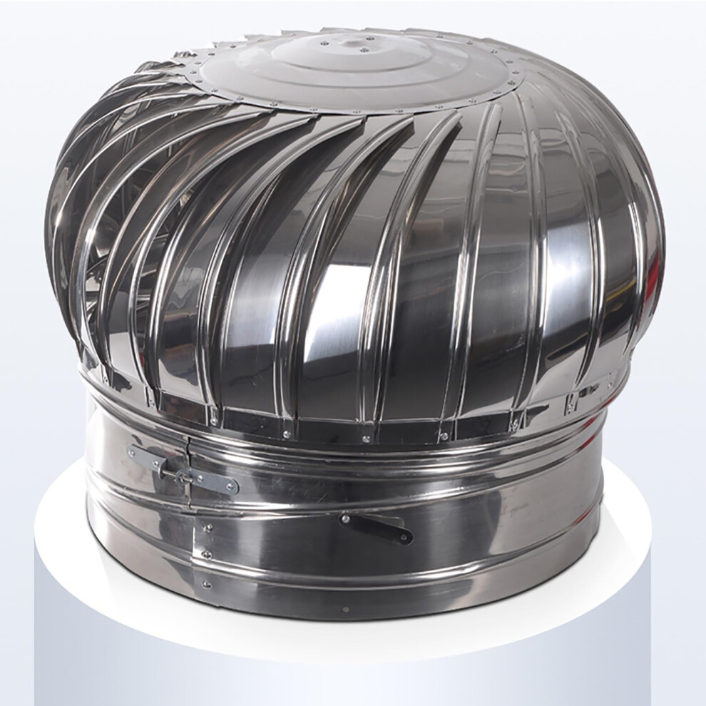 304 Stainless Steel Roof Turbine Ventilator 300Mm Wind Powered Exhaust Vent For Attic And Factory 9199774871587