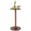 Round Side Table Solid Wood Small End Table for Bedroom or Living Room Compact SpaceSaving Brown 1