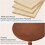 Round Side Table Solid Wood Small End Table for Bedroom or Living Room Compact SpaceSaving Brown 3