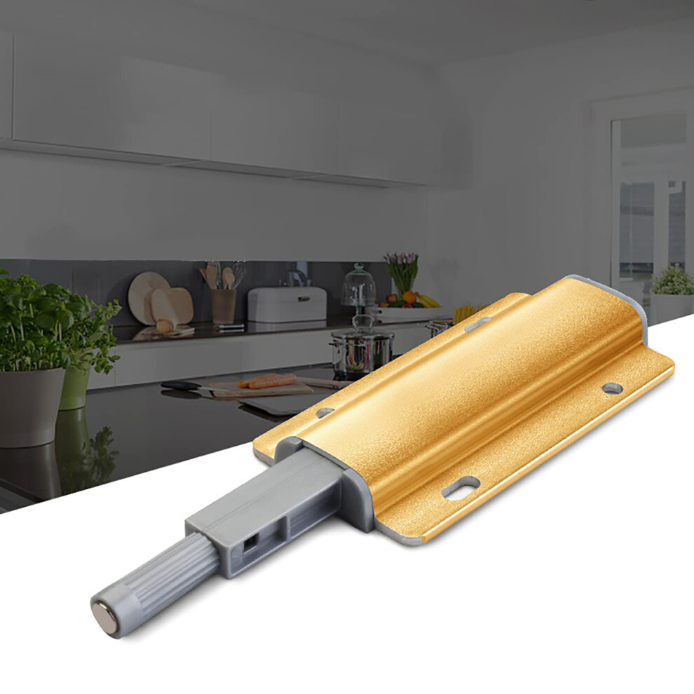 Magnetic Push Latch For Cabinets With Pushtoopen Design And Strong Magnetic Closure, Silver 9199774872027