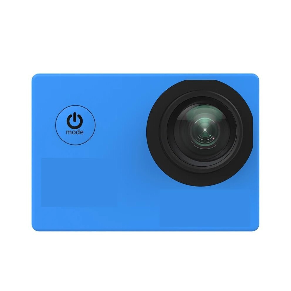 4K Waterproof Action Camera With Wireless Remote, Ultra Hd Antishake For Cycling Diving Vlogging Blue 9187378070192