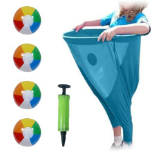 Grandma Pants Outdoor Game Set Pants Parent Child Pitching-Blue