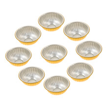 20pcs Gold Aluminum Foil Food Containers HeatResistant Microwave Safe Round Bowls for BBQ and Takeaway