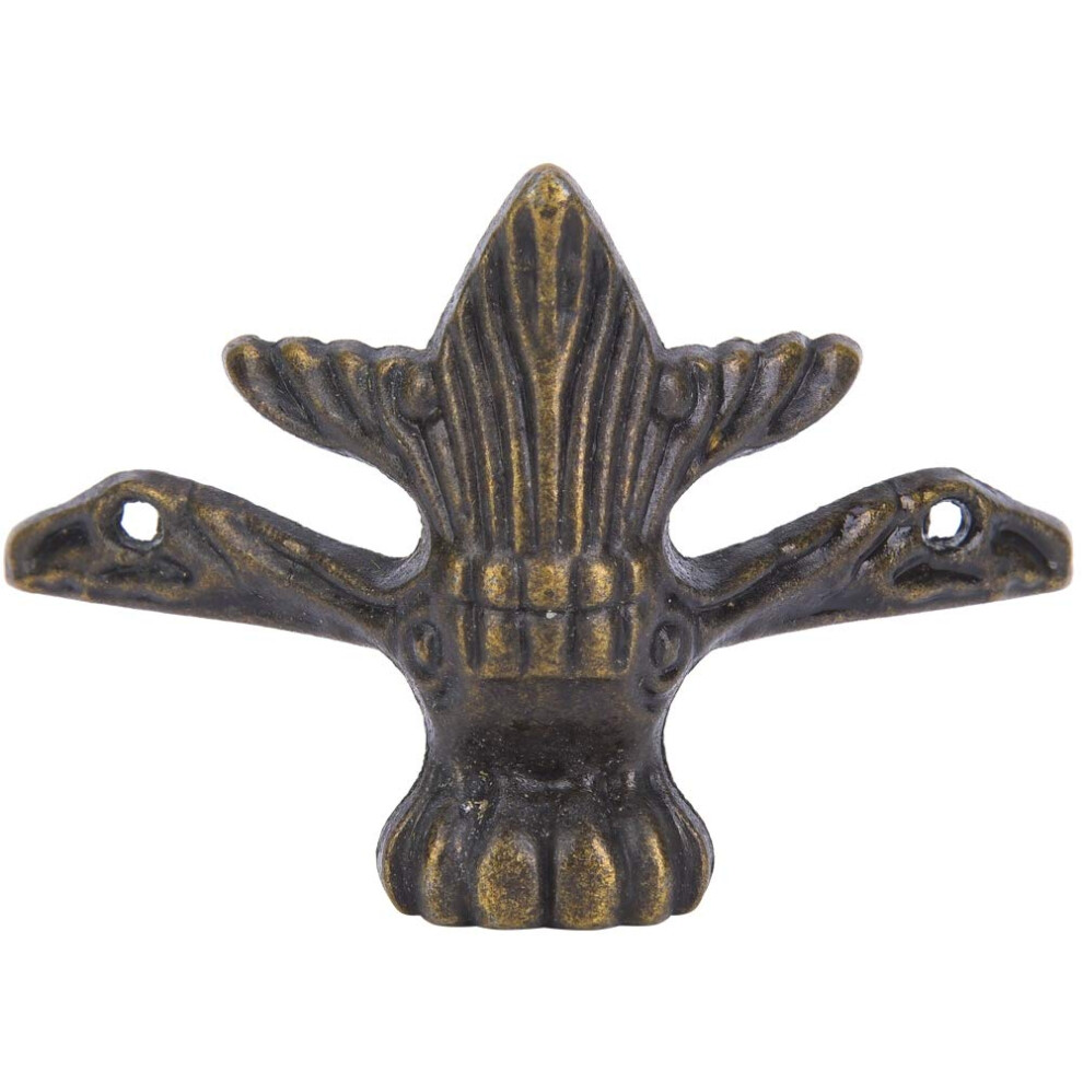 4Pcs Zinc Alloy Furniture Legs, Antique Wooden Box Corner Protector For Cabinet Drawer Support 9199774872690