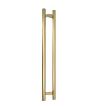 18 Inch Stainless Steel Door Handle Satin Gold, Heavy Duty Ladder Pull for Commercial and Home Doors