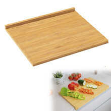 Large Bamboo Cutting Board with Deep Juice Groove, KnifeFriendly for Meat, Vegetables and Cheese