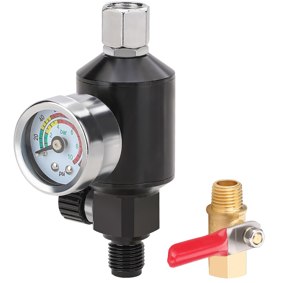 Air Compressor Regulator With Gauge And 1/4 Inch Npt Water Separator For Accurate Pressure Control 9199774873505