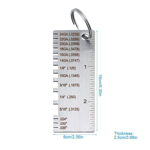 2 Stück WireSheetThicknessTool, 0.01mm silberbeschichtet 1