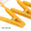 Asciugatura efficiente con supporto portatile per clip per calzini - Bianco e Giallo 5
