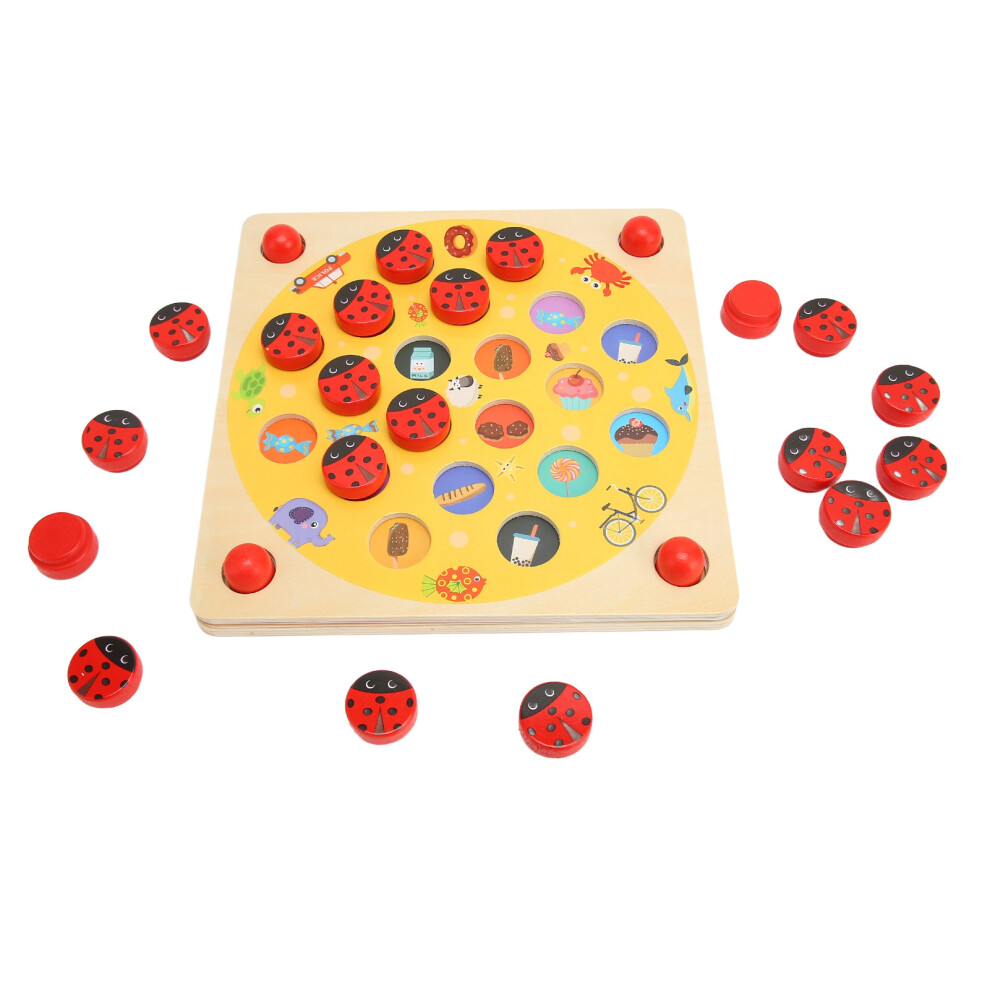 Ladybird Game Board Memory Game, Wood, Cognitive Development Activities
