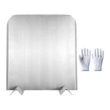 Stainless Steel Fireplace Fireback Heat Resistant Wall Protection Panel for Home and Cafe
