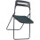 Office Meeting Chair with Writing Board, Ergonomic Lumbar Support, Foldable Stackable Black 1