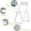 Office Meeting Chair with Writing Board, Ergonomic Lumbar Support, Foldable Stackable Black 4