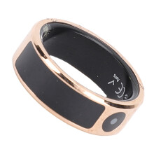 Gold Touch Screen Smart Ring mit 16 mAh Akku, Mehrere Sportmodi