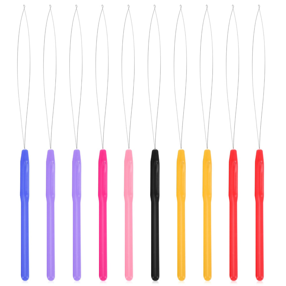 Unisex Hair Extension Tools Micro Bead Kit With Loop Needle Threader For Precise Bead Threading Multicolor