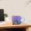 Große lila 320 ml multifunktionale Kristallharz-Kaffeetasse mit Griff 1