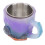 Große lila 320 ml multifunktionale Kristallharz-Kaffeetasse mit Griff 14