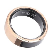 Gold Touchscreen Smart-Ring mit 16 mAh Akku, Schlaf- und Sportmodi
