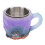 Große lila 320 ml multifunktionale Kristallharz-Kaffeetasse mit Griff 16